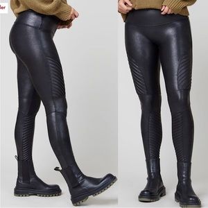 Spanx Faux Leather Moto Leggings 20136R